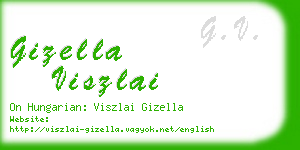 gizella viszlai business card